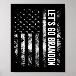 Poster Vá Brandon Joe Biden Engraçado Humor T Shirt Trump