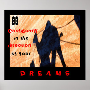 Pôster Vá com confiança na direção...