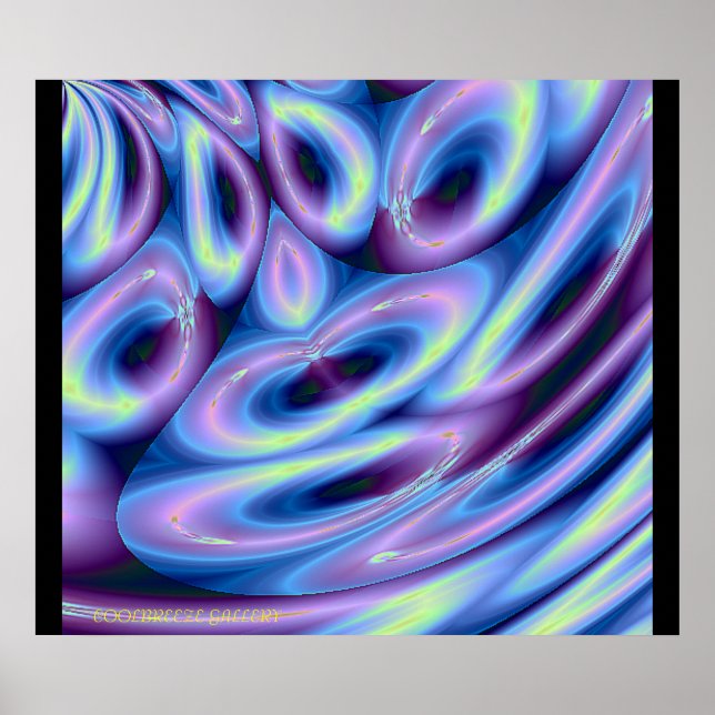 Poster VÁ COM O FLUXO!! (Azul) (Frente)