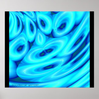 Poster VÁ COM O FLUXO!! (Azul Gelo)