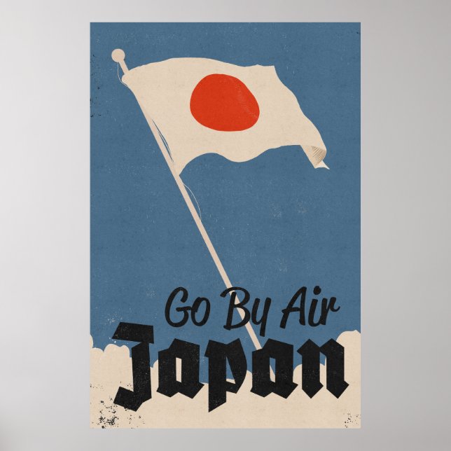 Poster Vá De Avião Japão (Frente)