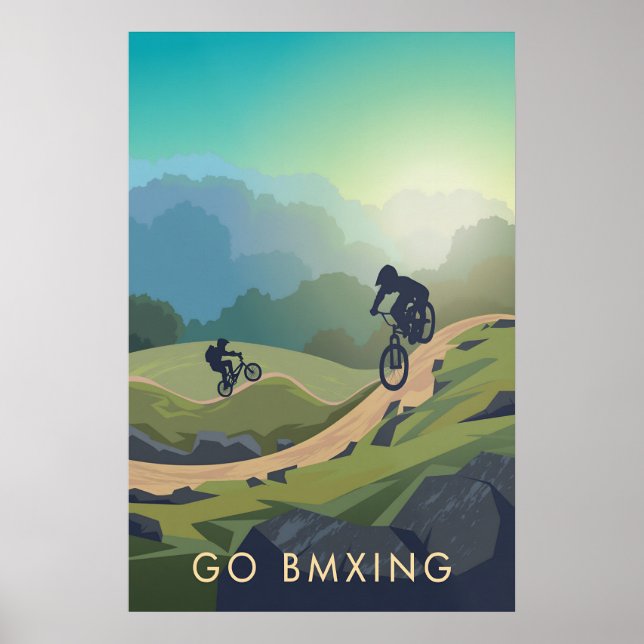 Poster Vá de BMX Cartaz de Viagens (Frente)