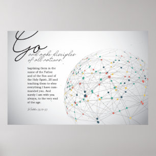 Poster Vá e faça discípulos para todas as Nações