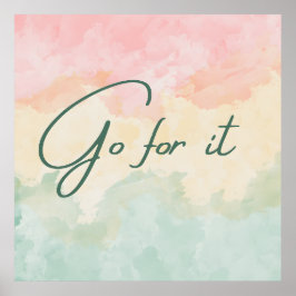 Poster Vá em frente