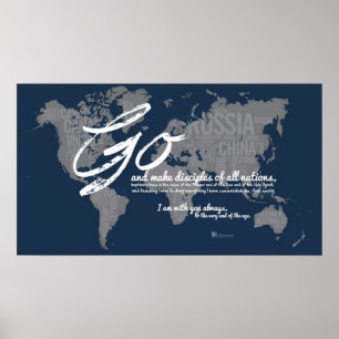 Poster Vá fazer discípulo de todas as nações