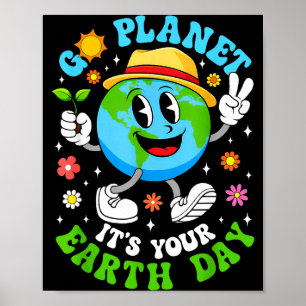 Poster Vá planeta dia da terra meio ambiente dia da terra