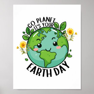 Poster Vá Planeta É O Seu Dia Da Terra 2025 Crianças Prof