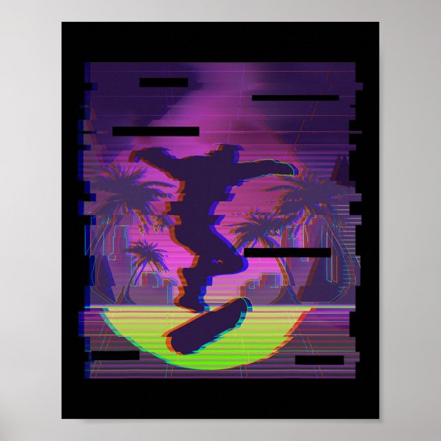 Poster Vá Skate e Faça Truques Legais (Frente)