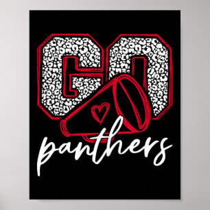 Poster Vá Torcer Panthers Esportes Escolares Nome Panther