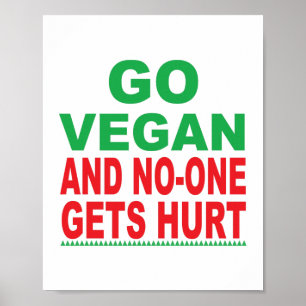 Poster Vá Vegan E Ninguém Se Machuca, Vegan