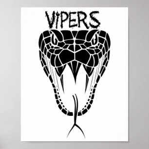 Poster Vá Víboras Pé Venda Esboço Equipe de Torcida Espír