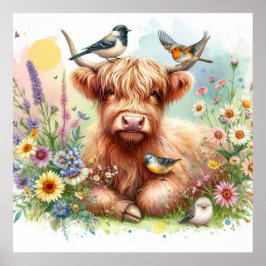 Poster Vaca e Amigos do Highland 8