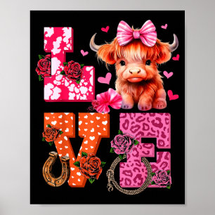 Poster Vaca Fofa das Terras Altas e Amor no Dia dos Namor
