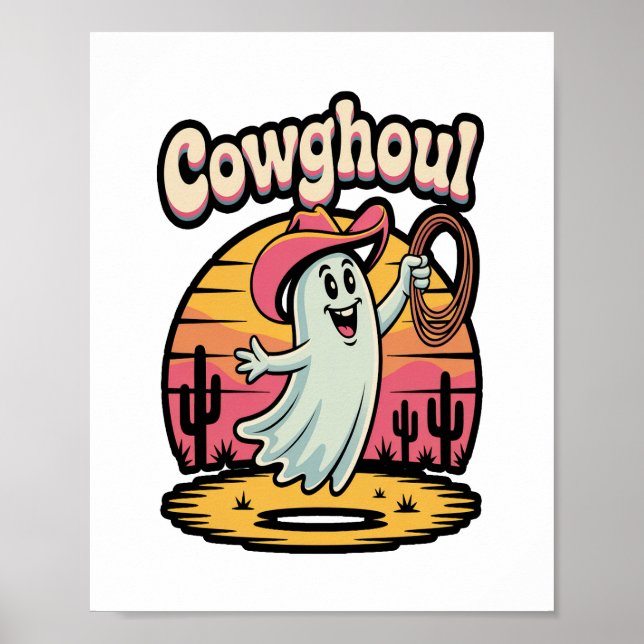 Poster Vaca Ghoul Halloween Spooky (Frente)