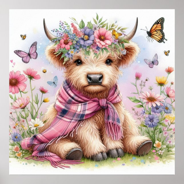 Poster Vaca Highland 4 (Frente)