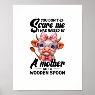 Poster Vaca, não me assusta, fui criada por uma mãe.