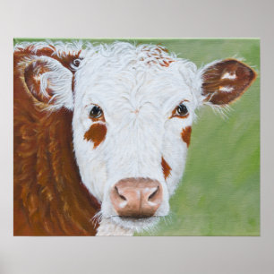Pôster Vaca que pinta 16 x 20