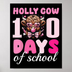 Poster Vaca Sagrada 100 Dias De Escola 100º Dia Menino Ma