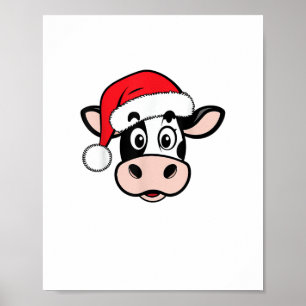 Poster Vacas de Natal Papais noeis Bons Xmas Heifer Rapar