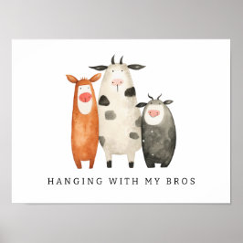 Poster Vacas Fofas com meus Bros