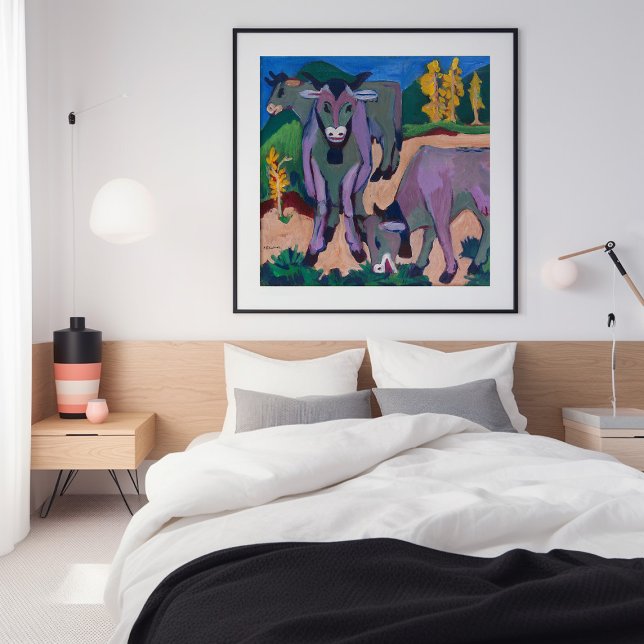 Poster Vacas no outono | Ernst Ludwig Kirchner (Criador carregado)