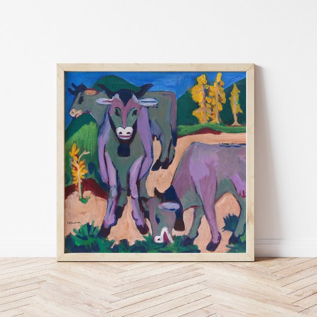 Poster Vacas no outono | Ernst Ludwig Kirchner (Criador carregado)