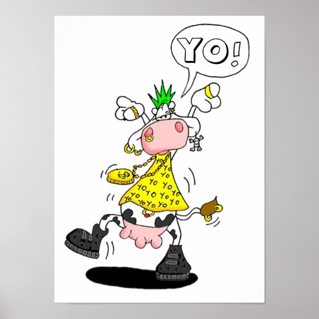 poster vache punk (Frente)