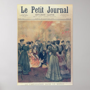 Poster Vacinação em uma recepção da noite