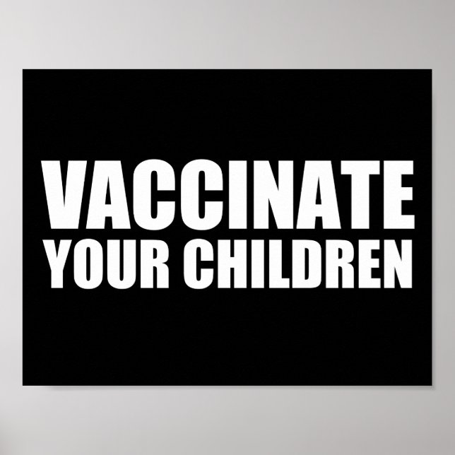 Poster Vacinar os seus filhos (Frente)