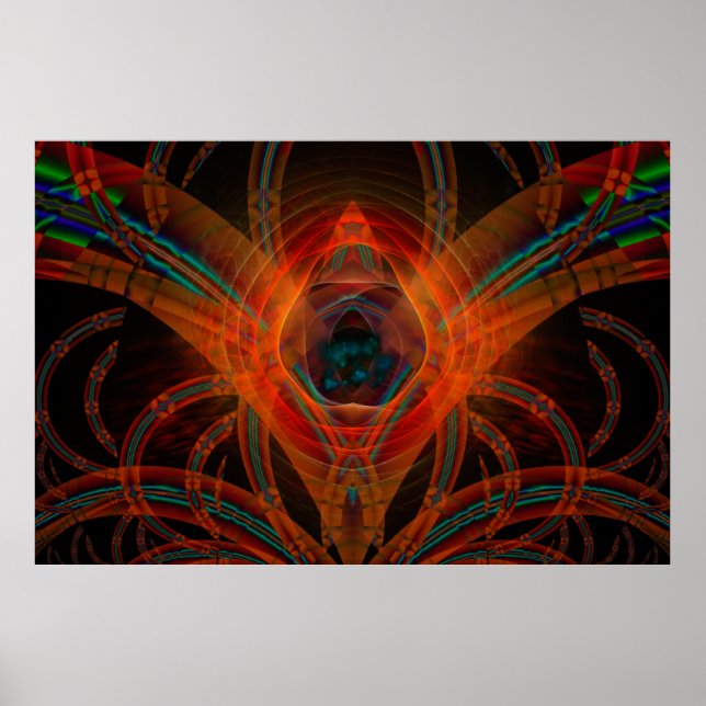 Poster Vader Digital Abstrato Art (Frente)