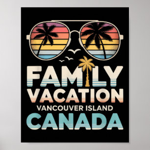 Poster Vaga da família da ilha Vancouver Canadá Viagem So
