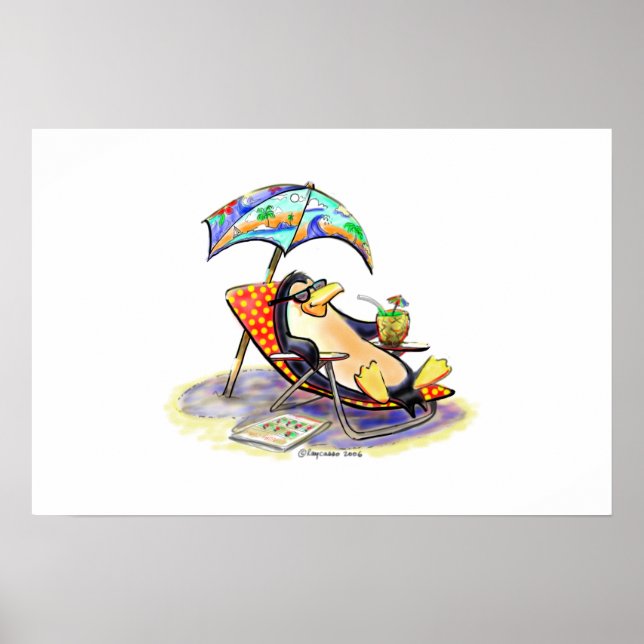 Pôster vagabundo de praia (Frente)