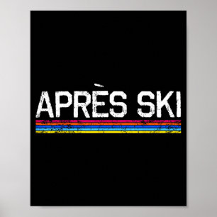 Poster Vagabundo do esqui após o esqui férias esportes de