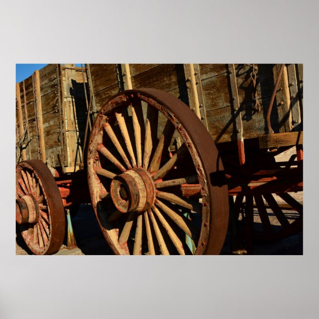 Pôster Vagão de comboio da mula antiga (Frente)