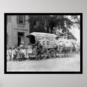 Poster Vagão Kennebec 1899 do gelo