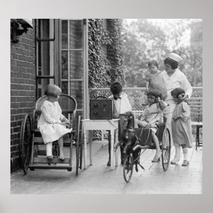 Poster Vagão puxado a cavalo do brinquedo, 1920