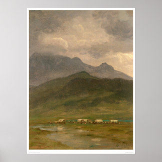 Pôster Vagões cobertos por Bierstadt (0101A)