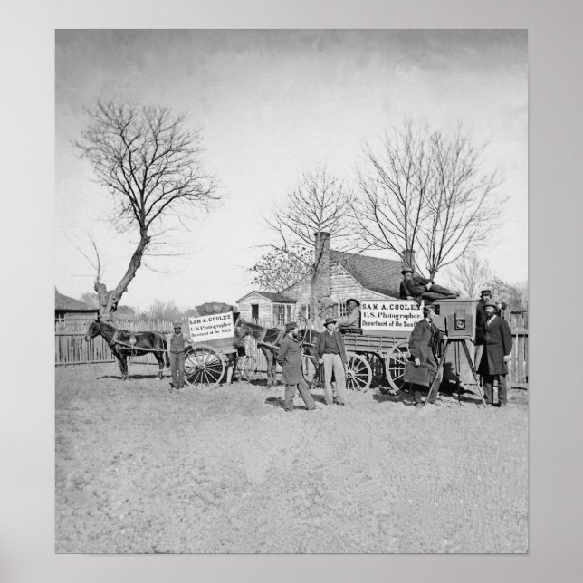 Pôster Vagões e câmera de Sam A Cooley Photoógrafo (Frente)