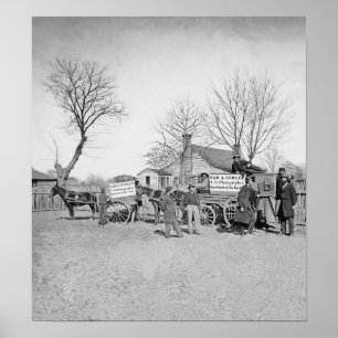 Pôster Vagões e câmera de Sam um fotógrafo de Cooley