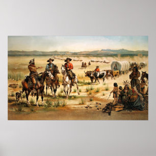 Pôster Vagões nos EUA