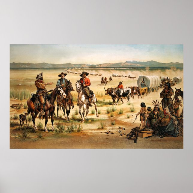 Pôster Vagões nos EUA (Frente)