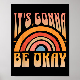 Poster Vai Ficar Tudo Bem Positivo Inspirador