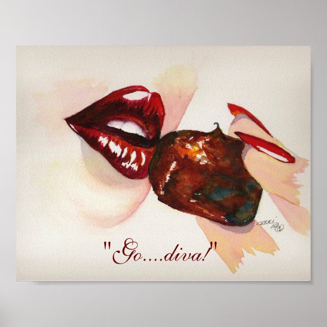 Poster "Vai...impressão de 8" x 10" (Frente)