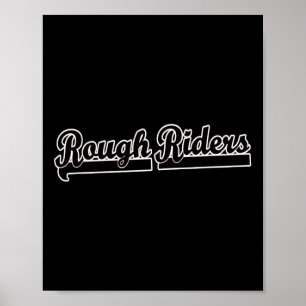 Poster Vai Rough Riders Futebol Futebol Baseball Basketba