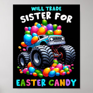 Poster Vai Trocar A Irmã Por Páscoas Que Engraçado Ovo Hu