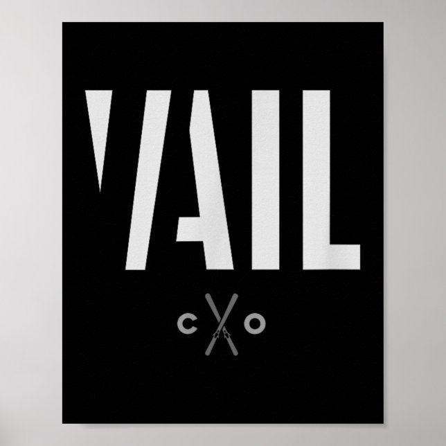 Poster Vail Colorado Graphic Ski (Frente)