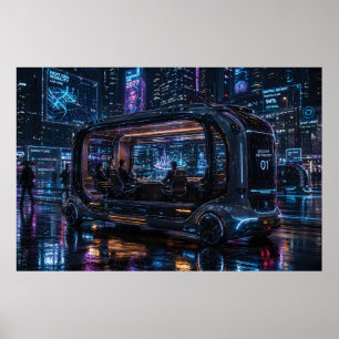 Poster Vaina de Escritório Autônoma de Luxo na Cidade Cyb