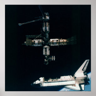 Pôster Vaivém espacial Atlantis com RIM