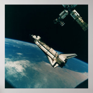 Pôster Vaivém espacial Atlantis com RIM