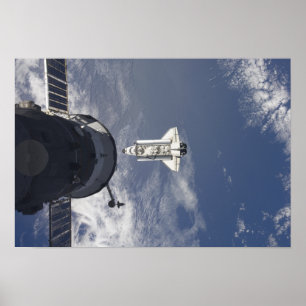 Pôster Vaivém espacial Atlantis e uma nave espacial do